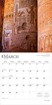 2026 BrownTrout Ancient Egypt 12" x 12" Monthly Wall Calendar (9798330702107)