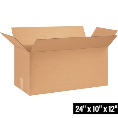 24 x 10 x 12 Shipping Boxes, 32 ECT, 25/Bundle (241012)