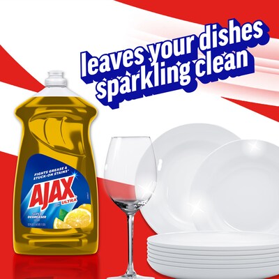 Ajax Ultra Super Degreaser Dish Soap, Lemon Scent, 52 oz. (149861)