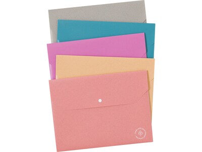 U Brands U-Eco Plastic Document Holders, Letter Size, Assorted Colors, 10/Pack (6601U01-12)