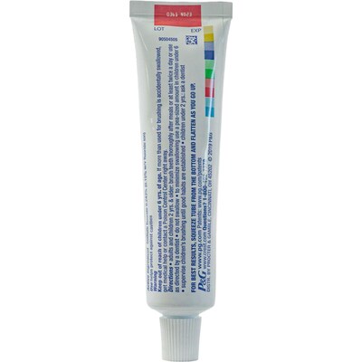 Crest Fresh and White with Gleem Toothpaste, 2.4 oz Tube, 8 Tubes/Bag, 18 Bags/Carton