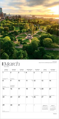 2026 BrownTrout Boston 12" x 12" Monthly Wall Calendar (9798330702572)
