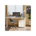 FlexiSpot E7 55W Electric Adjustable Standing Desk, White (E7WR5528W)