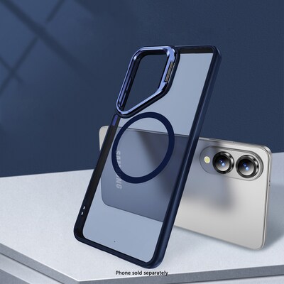 SaharaCase Venture Series Kickstand MagSafe Phone Case for Samsung Galaxy S25 Edge, Shock Absorbing, Midnight Blue (CP00828)