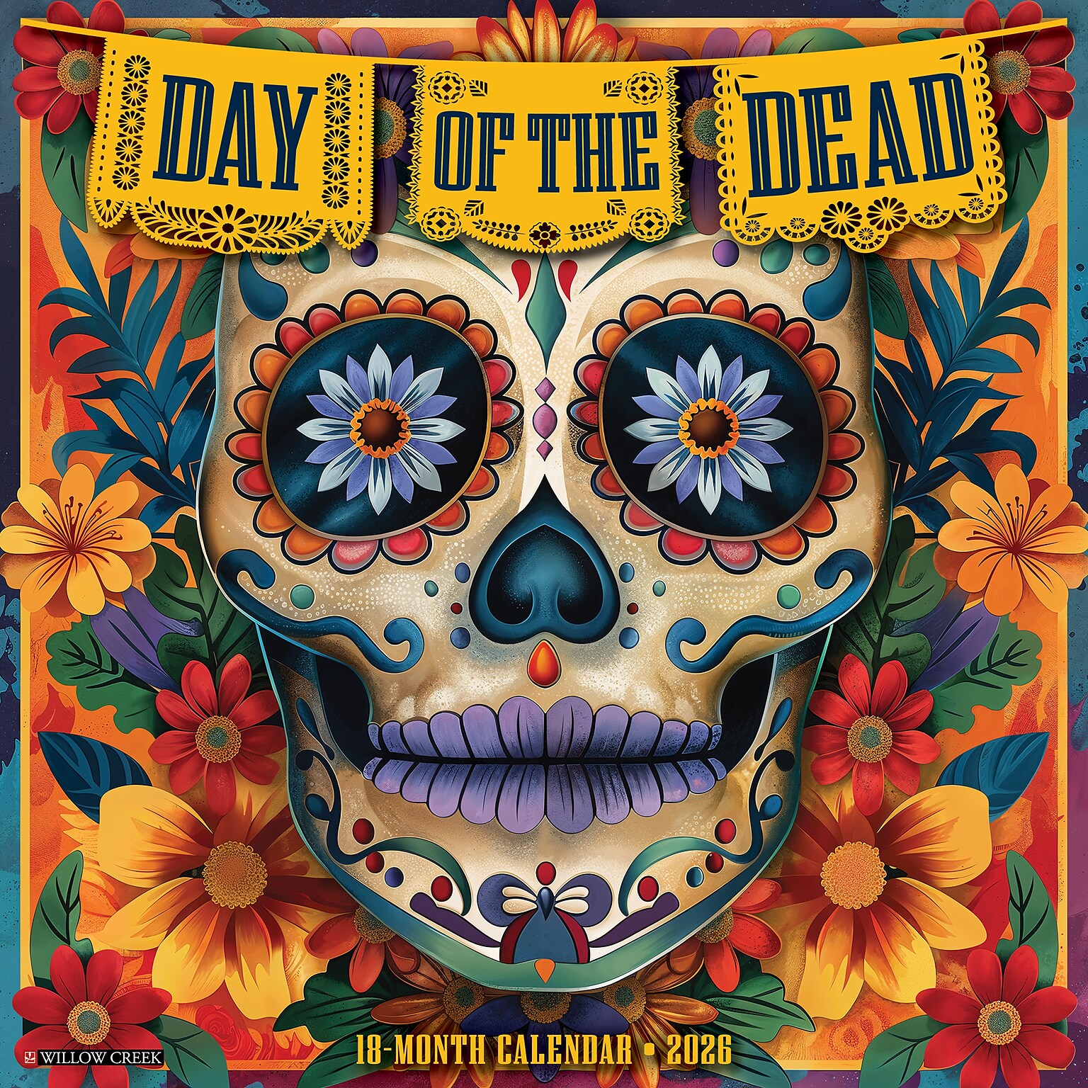 2026 Willow Creek Day of the Dead 12 x 12 Monthly Wall Calendar (55731)