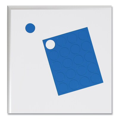 MasterVision Interchangeable Circle Magnets, Blue, 20/Pack (FM1601)