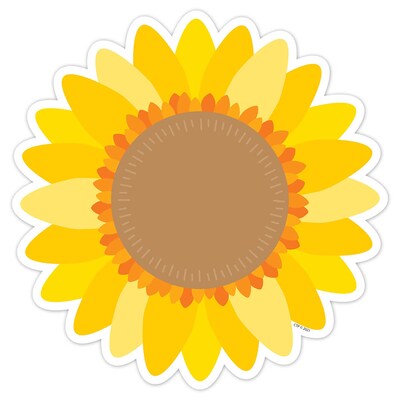 Creative Teaching Press Sunflower Designer Cut-Outs, 36/Pack, 3 Packs/Bundle (CTP10594-3)
