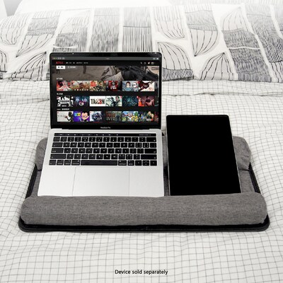 SaharaCase Premium Portable Lap Desk with Cushion, Black/Gray (LT00074)