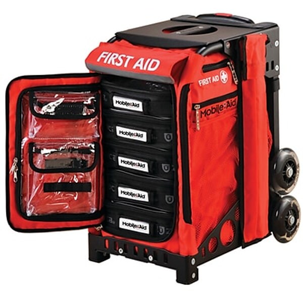 MobileAid Trauma Pro200 EASY-ROLL Modular First Aid Station, Load-Your-Own (31570)