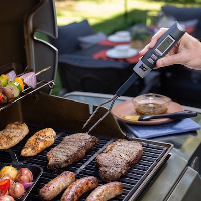 Maverick BarBFork Stainless Steel Digital Grilling Fork Thermometer, Gray (ET-54C)