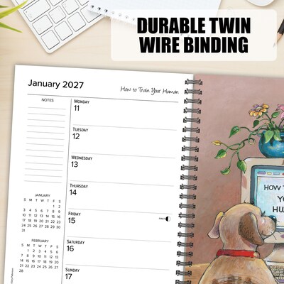 2027 Willow Creek Dogs by Gary Patterson 6.5" x 8.5" Weekly & Monthly Desk Calendar (64399)