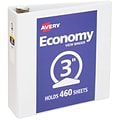 Avery 3 3-Ring View Binders, White (5741)