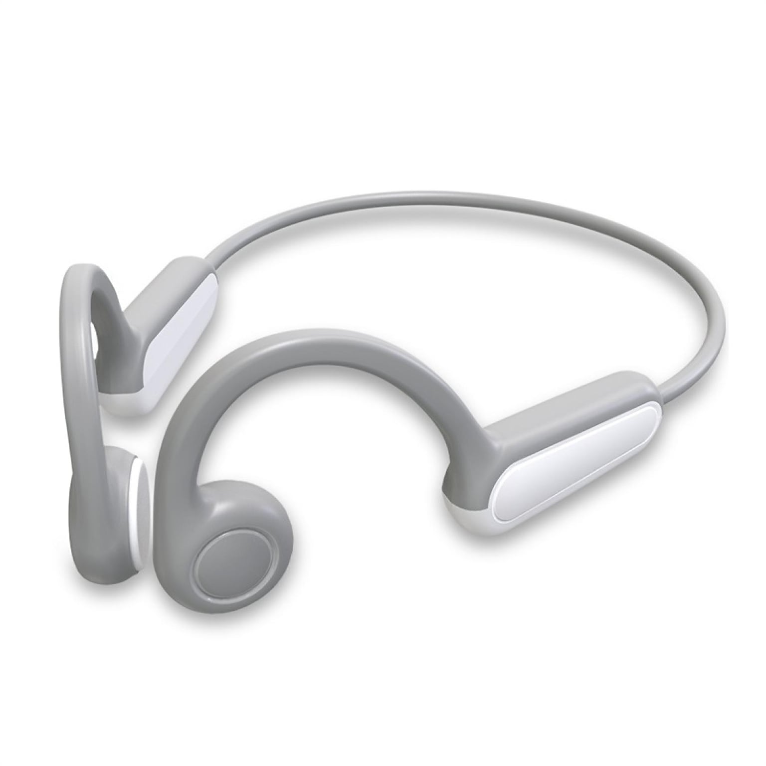Open-Ear Bone Conduction Headphones Neckband Open-Ear Design IPX5 Sweat Resistant Gray