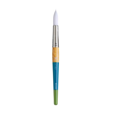 Princeton Snap! Short Handle Mixed Media Synthetic Round Brush, 6/Pack (PBXP9850R20-6)