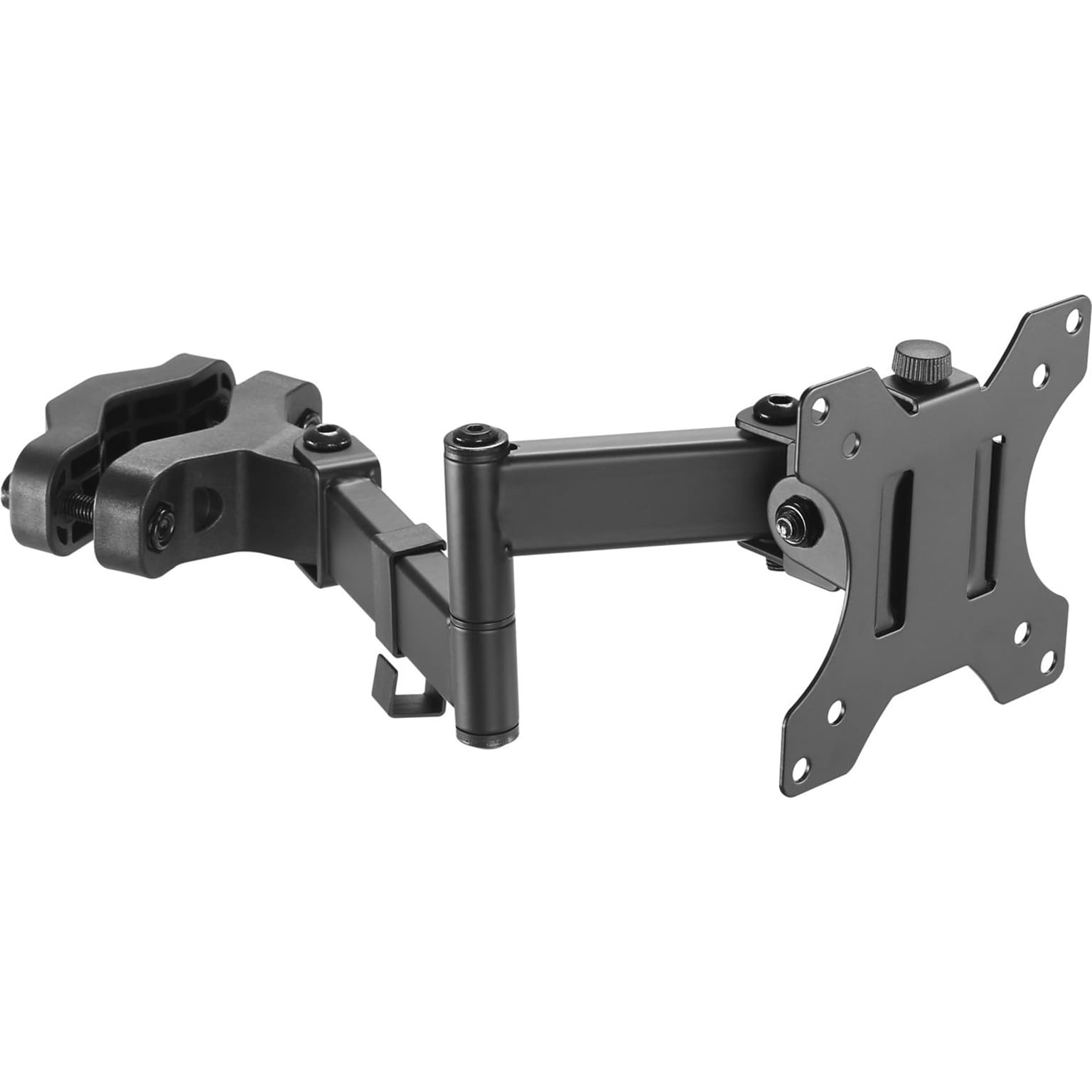 Amer Adjustable Full-Motion Pole Mount Monitor Arm, Up to 32 Monitor, Black (PM111)