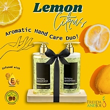 Freida and Joe Lemon Citrus Aromatic Hand Soap and Lotion Set (FJ-200)