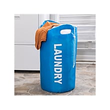 Honey-Can-Do Collapsible Laundry Hamper with Handles, Blue (HMP-09646)