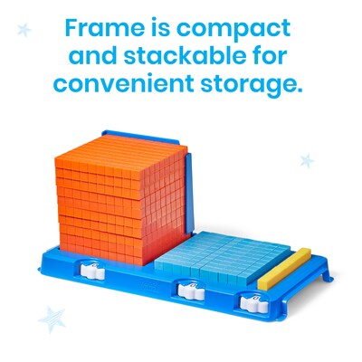 hand2mind Place Value Frame with Base Ten Blocks (96993)