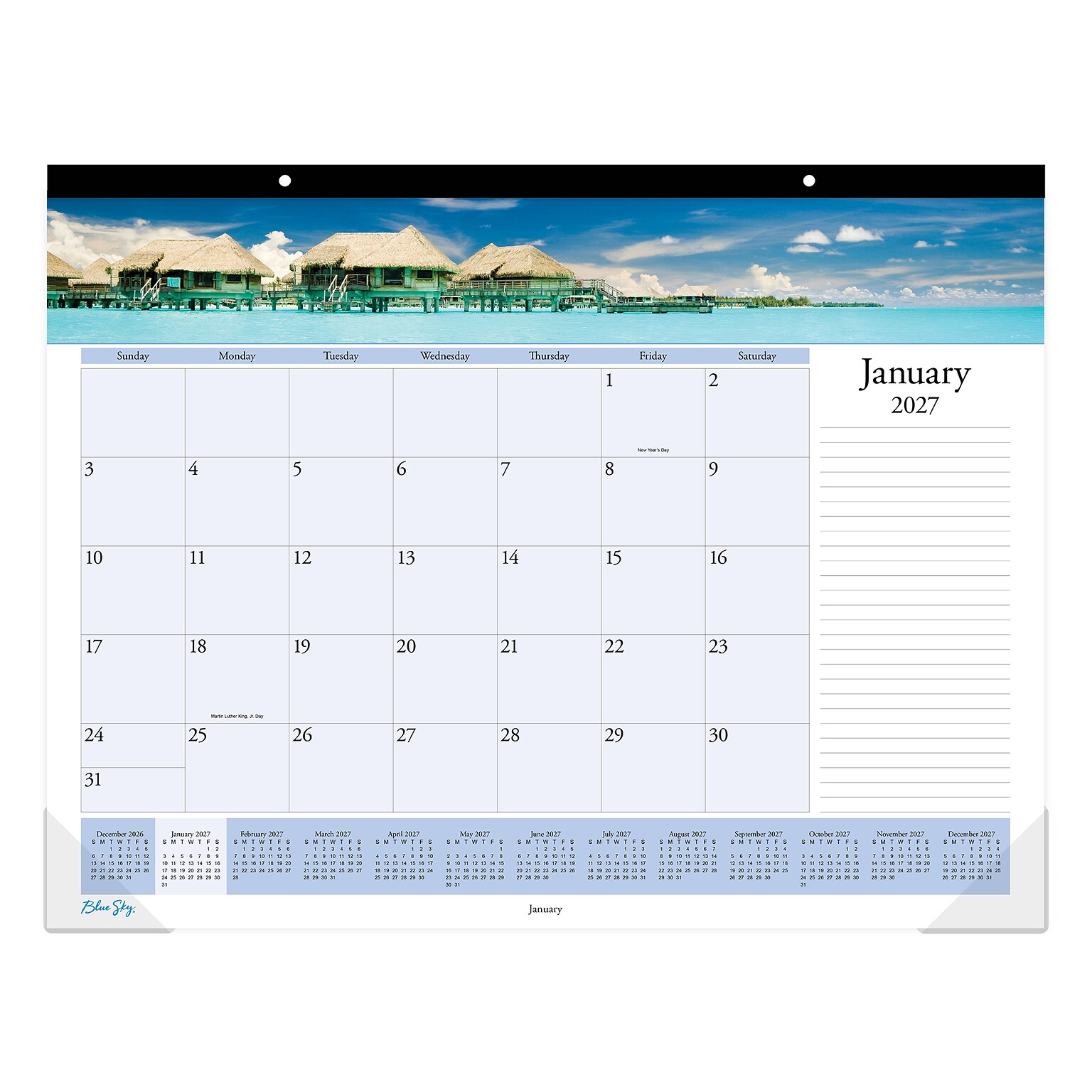 2027 Blue Sky Islands 22 x 17 Monthly Desk Pad Calendar (117891-27)