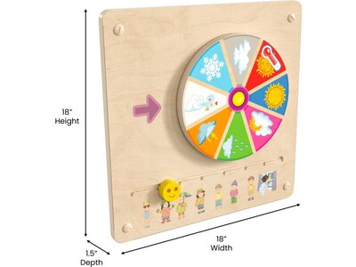 Flash Furniture Bright Beginnings Weather STEAM Wall Activity Board (MK-ME16393-GG)