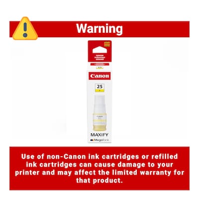 Canon GI-25 Yellow High Yield Ink Cartridge Refill (6279C001)