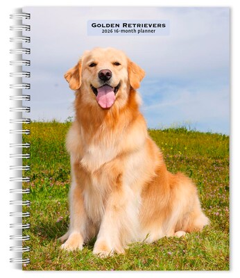 2026 BrownTrout Golden Retrievers 6.5 x 7.75 Weekly Planner (9798330703470)