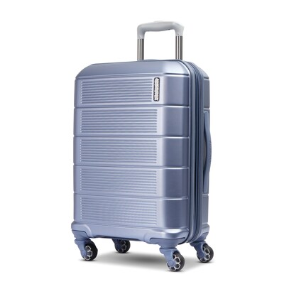American Tourister Stratum 2.0 22 Hardside Carry-On Suitcase, 4-Wheeled Spinner, Slate Blue  (14234