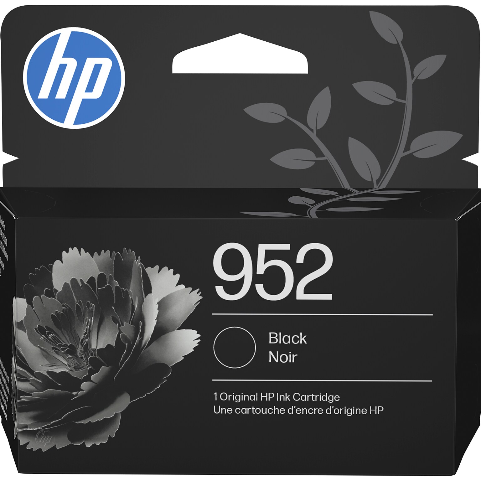 HP 952 Black Standard Yield Ink Cartridge, Prints up to 900 Pages (F6U15AN#140)
