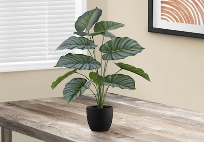 Monarch Specialties Inc. 24" Artificial Calathea Plant in Pot (I 9577)