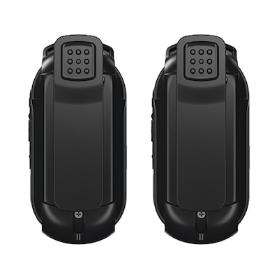 Cobra Compact 2-Way Handheld Business Radio with Dual-Dock Charger and Headset, Black, 2/Pack (PX280)