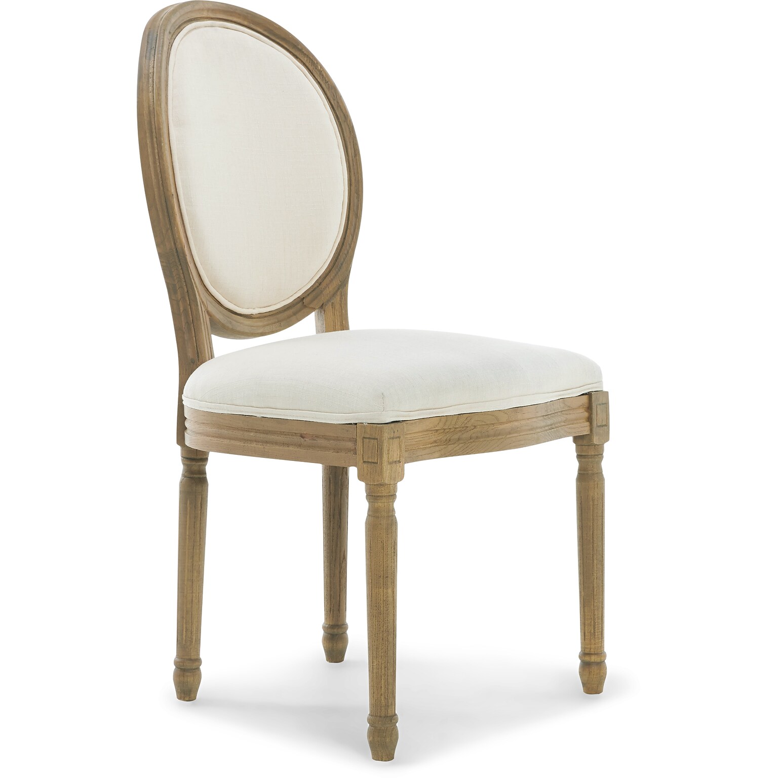 Finch Elmhurst Round Back Dining Chair, Cream, 2/Set (CHR10072A)
