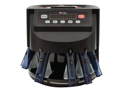 Cassida C200 Coin Sorter, 5 Compartments, Black (C200)