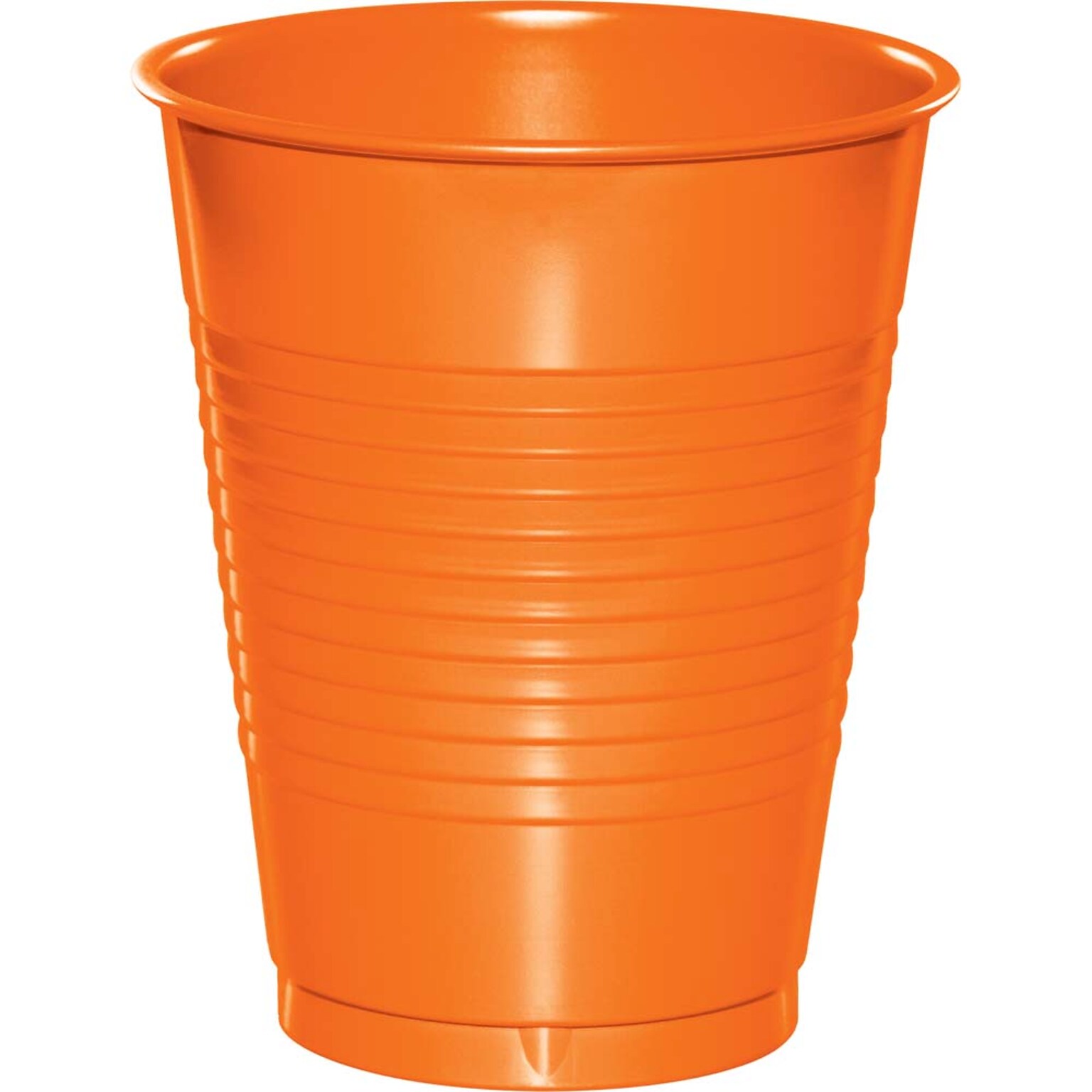 Creative Converting Touch of Color Plastic Cups, Sunkissed Orange, 240/Carton (28191081)