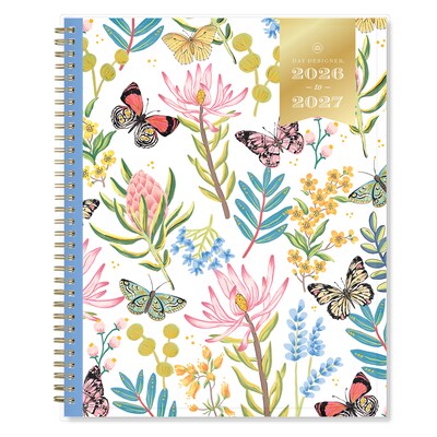 2026-2027 Blue Sky Day Designer Flutter 8.5 x 11 Academic Weekly & Monthly Planner, Plastic Cover (136685-A27)