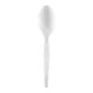 Dixie Plastic Teaspoon 5-7/8", Medium-Weight, White, 1,000/Carton (TM217)