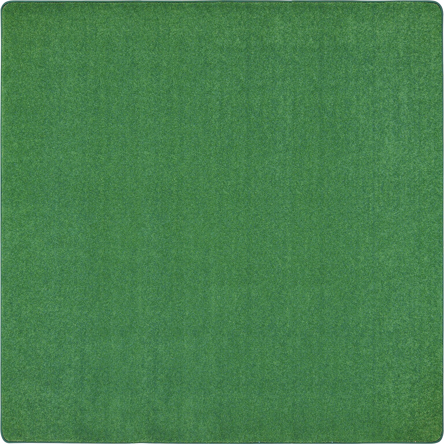 Joy Carpets Just Kidding Polyester 6 x 6 Machine Tufted Rug, Green (623P-02)