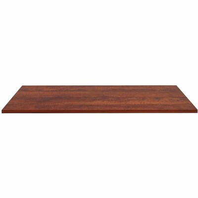 Lorell 59.9”W x 29.5”D 1” Thickness Rectangle Table Top, Melamine, Cherry (LLR16263)