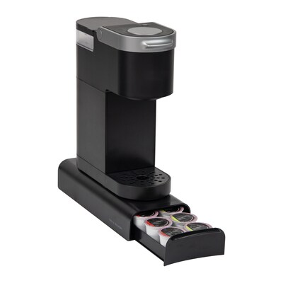 Mind Reader Plastic Coffee Pod Storage Drawer For 12-14 Capacity, Black (TRY03-BLK)