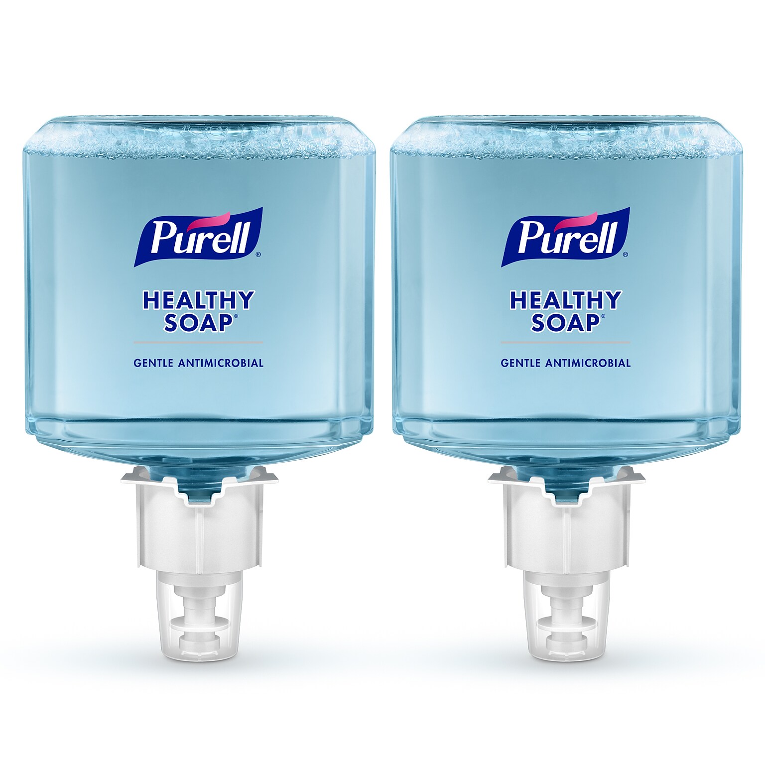 PURELL HEALTHY SOAP Antibacterial Liquid Hand Soap Refill for ES6 Dispenser, Light Scent, 1200 ml, 2/Carton (6480-02)