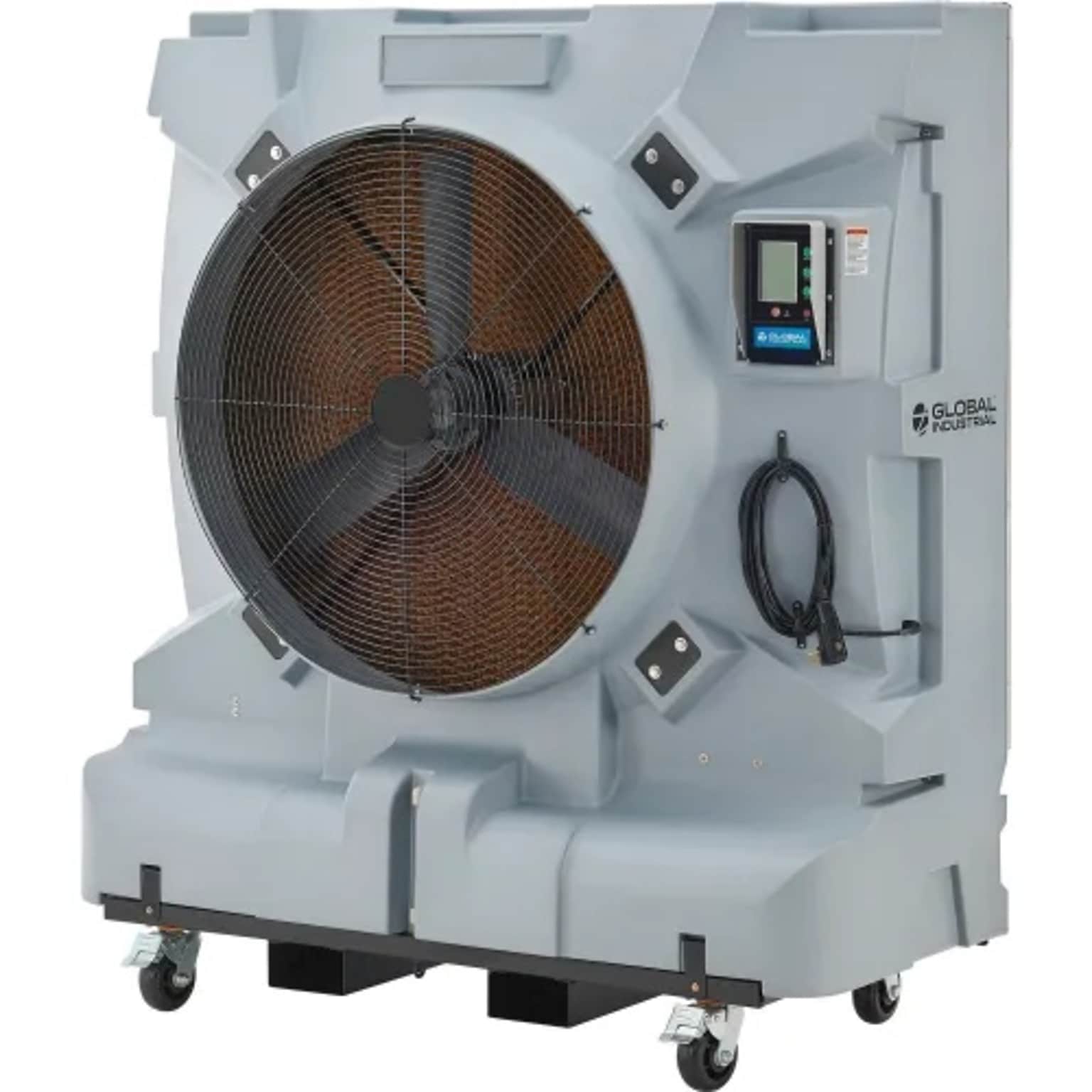 Global Industrial 36 Portable Evaporative Cooler, 3-Speed, 74 Gallon Capacity, Gray (293132)