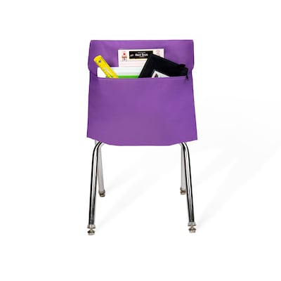 Seat Sack Seat Storage, 15" x 9" x 2.5", Purple, 10/Pack (50112BUNDLE)