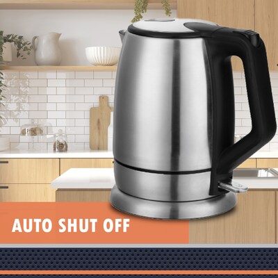 Newhouse Stainless Steel Kettle, 1.8L Capacity, Silver (NHEK-001)
