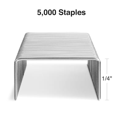 Quill Brand® Standard Staples, 1/4"Leg Length, 5,000/Box (35065)