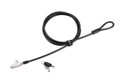 Kensington Slim N17 2.0 Keyed Laptop Lock, 6 ft., Black (K60502WW)
