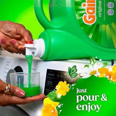 Gain HE Liquid Laundry Detergent, Original Scent, 134 Loads, 177 oz. (19114)