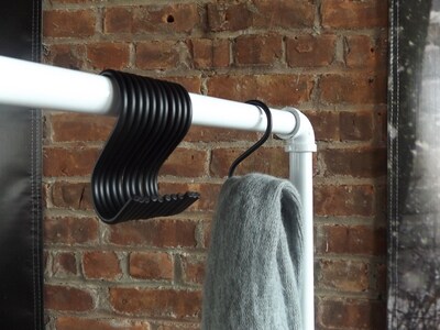 Nahanco Heavy Duty Metal Hooks, Black, 50/Carton (SHKSMB)