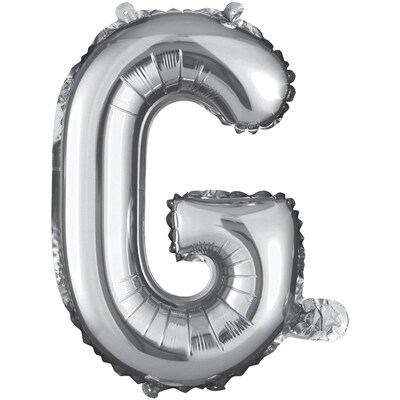 Party City Air Filled 16 G Foil Balloon, Silver (AM1100074-18)