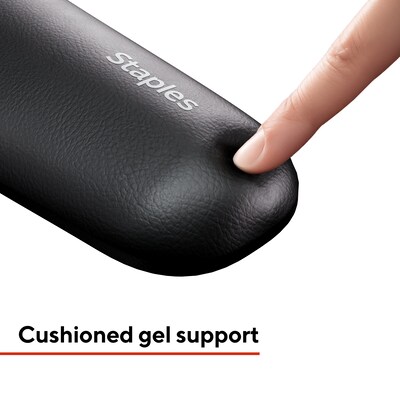 Staples TECH Gel Non-Skid Keyboard Wrist Rest, Black (ST63281)