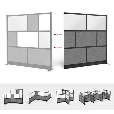 Luxor Expanse Modular Wall Add-On, 70" x 70", Black (MW-7070-XCGB)