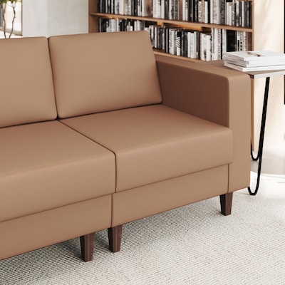 Flash Furniture Hercules Artemis LeatherSoft Right Arm Reception Chair, Cognac (ZB8921CRACOGNAC)